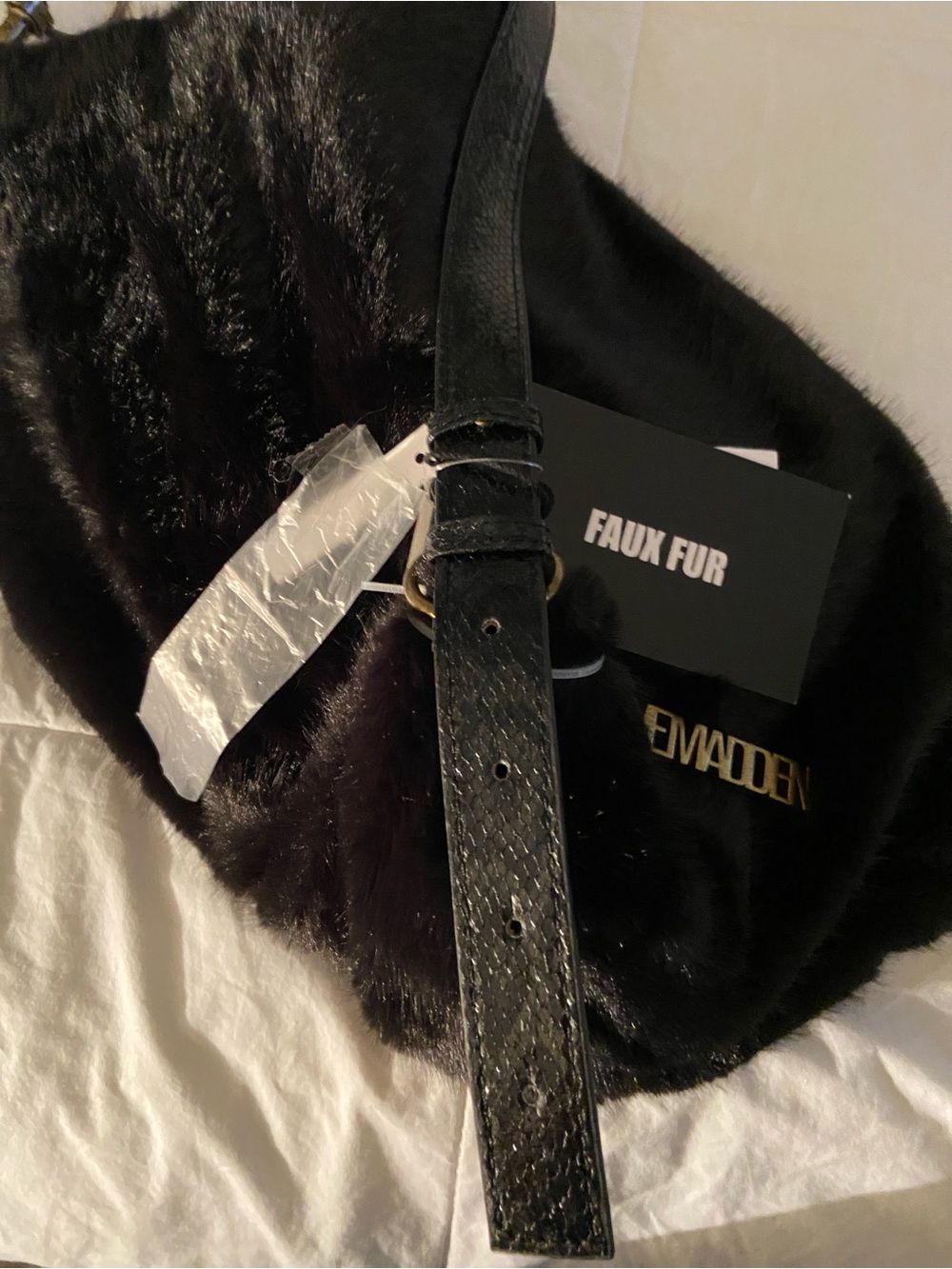๐คFAUX FUR Hobo Bag with a Faux Leather Crossbody! 2 Bags!๐ค - Picture 11 of 11